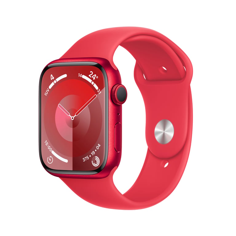 Apple Watch Series 9 45 mm Numérique 396 x 484 pixels Écran tactile Rouge Wifi GPS (satellite) - Très bon état Très bon état Apple reconditionné disponible sur Pixmania