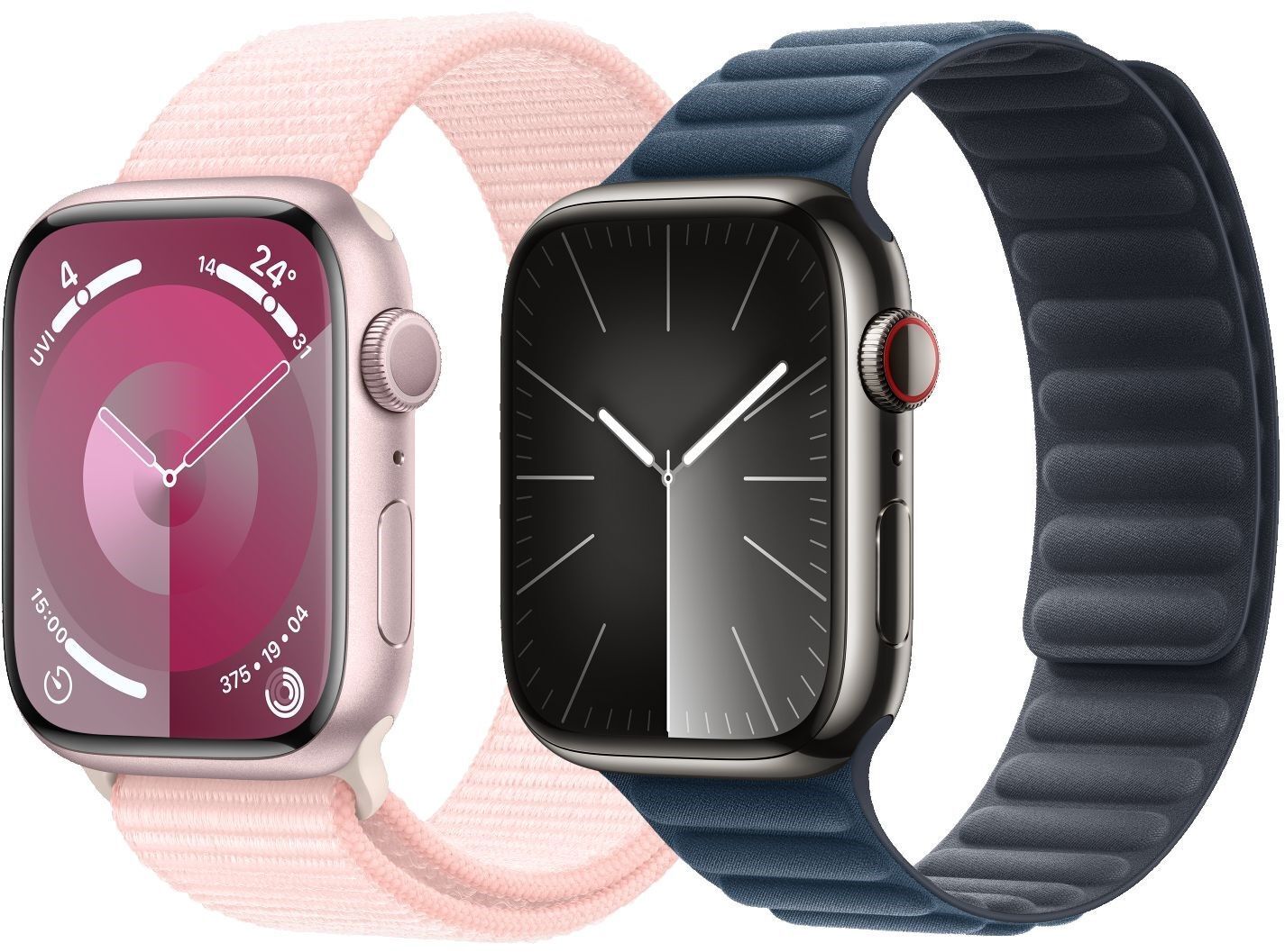 Apple Watch Series 9 Aluminium 45 mm (2023) GPS argent bracelet sport blanc M/L Bon état - 213,99 € Apple Watch Series 9 Aluminium 45 mm (2023) GPS argent bracelet sport blanc M/L Bon état Apple reconditionné disponible sur Refurbed | Dero