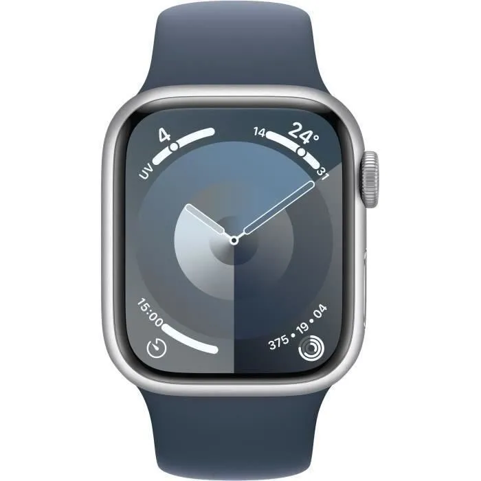 Apple Watch Series 9 GPS - 41mm - Boîtier Silver Aluminium - Bracelet Storm Blue Sport Band - S/M - Reconditionné - Excellent état Reconditionné - 259,00 € Apple Watch Series 9 GPS - 41mm - Boîtier Silver Aluminium - Bracelet Storm Blue Sport Band - S/M - Reconditionné - Excellent état Reconditionné Apple reconditionné disponible sur Cdiscount Seconde Vie