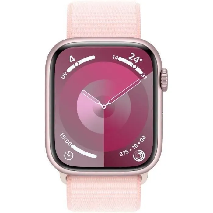 Apple Watch Series 9 GPS - 45mm - Boîtier Pink Aluminium - Bracelet Light Pink Sport Loop - Reconditionné - Excellent état Reconditionné - 279,99 € Apple Watch Series 9 GPS - 45mm - Boîtier Pink Aluminium - Bracelet Light Pink Sport Loop - Reconditionné - Excellent état Reconditionné Apple reconditionné disponible sur Cdiscount Seconde Vie