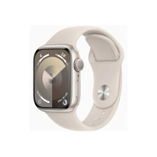 Apple Watch Series 9 GPS - Boîtier Aluminium 41 mm Lumière stellaire - Bracelet S/M Bon état reconditionné disponible sur Rakuten
