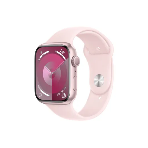 Apple Watch Series 9 GPS - Boîtier Aluminium 45 mm Rose - Bracelet M/L Bon état reconditionné disponible sur Rakuten