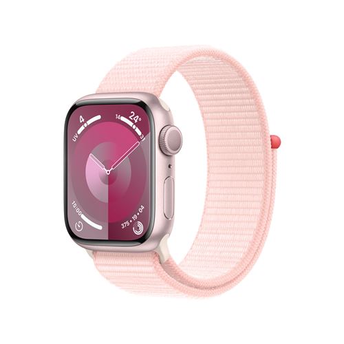 Apple Watch Series 9 GPS Boîtier en Aluminium Rose de 41 mm avec Boucle Sport Rose Pâle État correct Apple reconditionné disponible sur Fnac | Dero