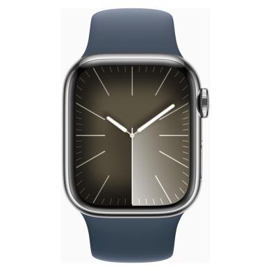 Apple Watch Series 9 GPS + Cellular 41mm Acier inoxydable argent Bracelet Sport bleu orage M/L - très bon état Reconditionné - 405,00 € Apple Watch Series 9 GPS + Cellular 41mm Acier inoxydable argent Bracelet Sport bleu orage M/L - très bon état Reconditionné Apple reconditionné disponible sur As Good As New