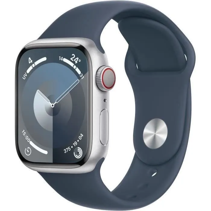 Apple Watch Series 9 GPS + Cellular - 41mm - Boîtier Silver Alu Storm Blue Sport Band - S/M (2023) - Reconditionné - Très bon état Reconditionné - 255,00 € Apple Watch Series 9 GPS + Cellular - 41mm - Boîtier Silver Alu Storm Blue Sport Band - S/M (2023) - Reconditionné - Très bon état Reconditionné Apple reconditionné disponible sur Cdiscount Seconde Vie