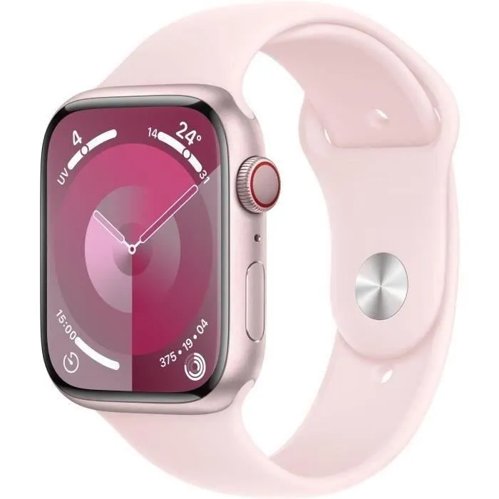 Apple Watch Series 9 GPS + Cellular - 45mm - Boîtier Pink Aluminium - Bracelet Light Pink Sp (2023) - Reconditionné - Excellent refurbished - 315,00 € Apple Watch Series 9 GPS + Cellular - 45mm - Boîtier Pink Aluminium - Bracelet Light Pink Sp (2023) - Reconditionné - Excellent refurbished reconditionné disponible sur Cdiscount Seconde Vie