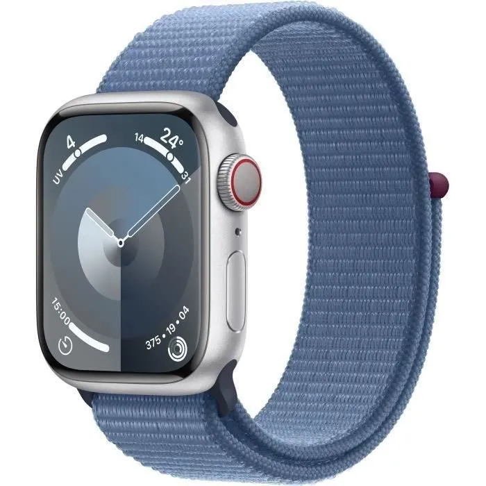 Apple Watch Series 9 GPS + Cellular - 45mm - Boîtier Silver Aluminium - Bracelet Winter Blue (2023) - Reconditionné - Très bon Reconditionné - 265,00 € Apple Watch Series 9 GPS + Cellular - 45mm - Boîtier Silver Aluminium - Bracelet Winter Blue (2023) - Reconditionné - Très bon Reconditionné Apple reconditionné disponible sur Cdiscount Seconde Vie