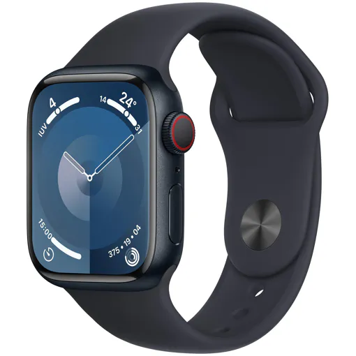 Apple Watch Series 9 GPS + Cellular - Boîtier Aluminium 41 mm Minuit - Bracelet S/M Bon état reconditionné disponible sur Rakuten