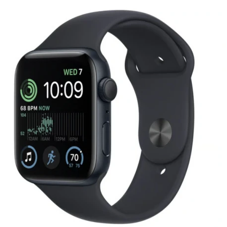 Apple Watch Series SE 2 (2022) GPS + Cellular 40 mm - Aluminium Minuit - Bracelet sport Noir Bon état reconditionné disponible sur Certideal
