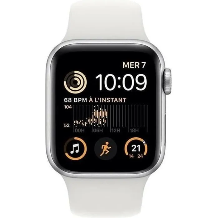 Apple Watch (Series SE) 2022 GPS 40 mm - Aluminium Argent - Bracelet sport Blanc - Reconditionné - Excellent état Reconditionné - 159,99 € Apple Watch (Series SE) 2022 GPS 40 mm - Aluminium Argent - Bracelet sport Blanc - Reconditionné - Excellent état Reconditionné Apple reconditionné disponible sur Cdiscount Seconde Vie