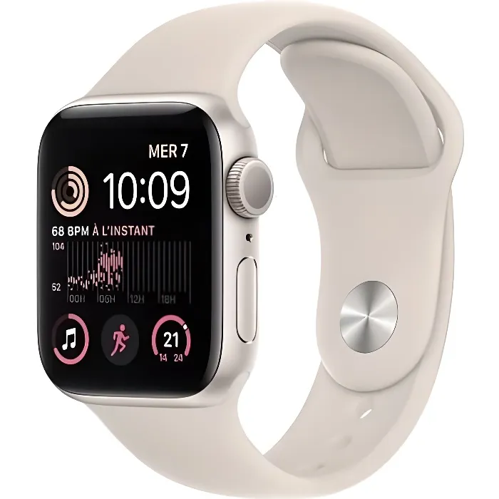 Apple Watch (Series SE) 2022 GPS 40 mm - Aluminium Blanc - Bracelet sport Blanc - Reconditionné - Très bon état Reconditionné - 139,00 € Apple Watch (Series SE) 2022 GPS 40 mm - Aluminium Blanc - Bracelet sport Blanc - Reconditionné - Très bon état Reconditionné Apple reconditionné disponible sur Cdiscount Seconde Vie