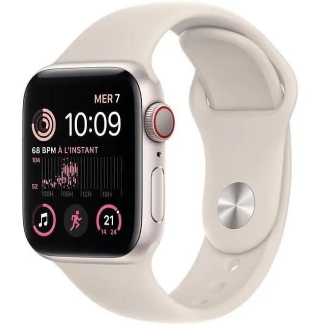 Apple Watch (Series SE) 2022 GPS 44 mm - Aluminium Lumière stellaire - Bracelet sport Blanc - Reconditionné - Très bon état refurbished - 205,00 € Apple Watch (Series SE) 2022 GPS 44 mm - Aluminium Lumière stellaire - Bracelet sport Blanc - Reconditionné - Très bon état refurbished reconditionné disponible sur Cdiscount Seconde Vie