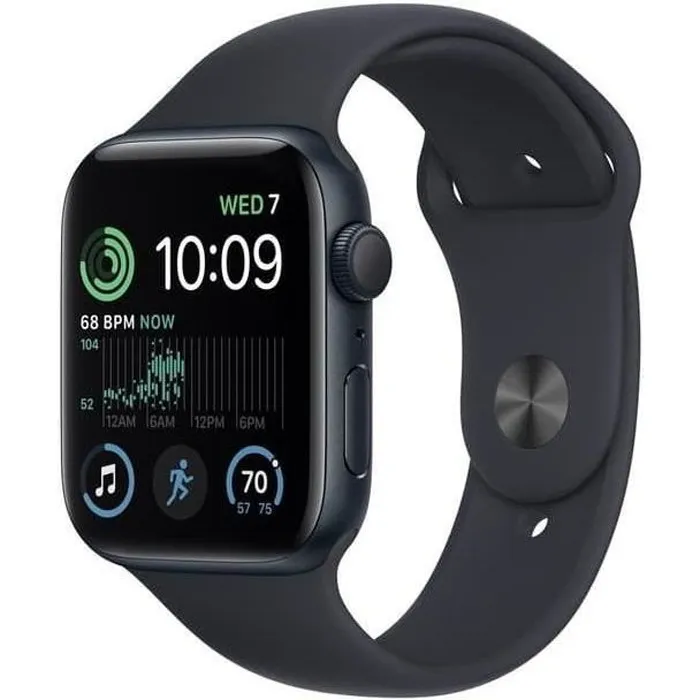 Apple Watch (Series SE) 2022 GPS 44 mm - Aluminium Minuit - Bracelet sport Noir - Reconditionné - Très bon état Reconditionné - 156,00 € Apple Watch (Series SE) 2022 GPS 44 mm - Aluminium Minuit - Bracelet sport Noir - Reconditionné - Très bon état Reconditionné Apple reconditionné disponible sur Cdiscount Seconde Vie