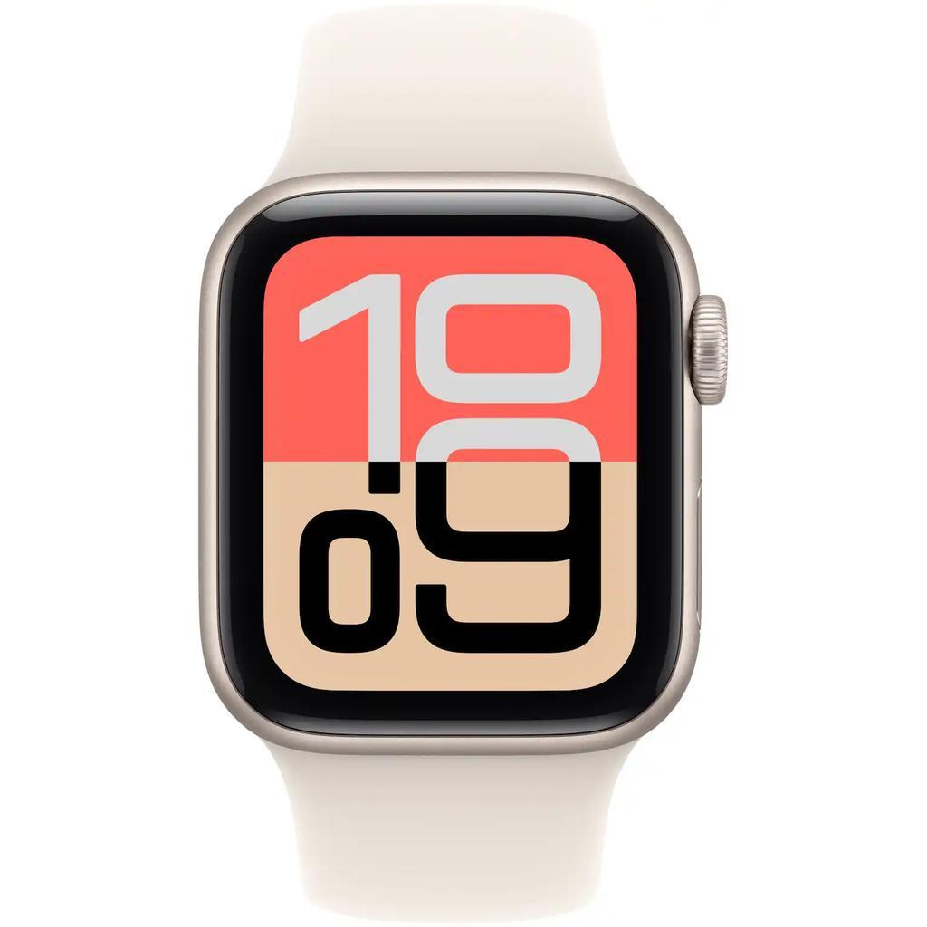 Voir photo 2 de Apple Watch Series SE 3 (2025) GPS 40 mm - Aluminium Lumière stellaire - Bracelet sport Lumière stellaire | Dero Apple Watch Series SE 3 (2025) GPS 40 mm - Aluminium Lumière stellaire - Bracelet sport Lumière stellaire Reconditionné Apple reconditionné photo 2 | Dero