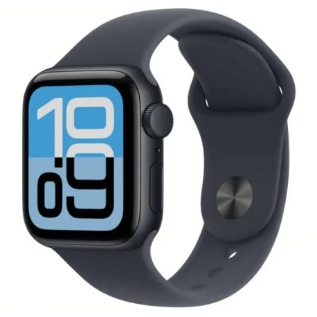 Apple Watch Series SE 3 (2025) GPS + Cellular 44 mm - Aluminium Minuit - Bracelet sport Noir Bon état reconditionné disponible sur Certideal