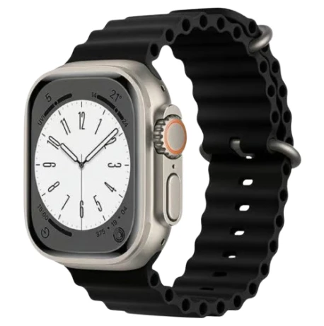 Apple Watch Ultra 2 (2023) GPS + Cellular 49mm Titane Naturel - Boucle Océan Noir Bon état reconditionné disponible sur Certideal
