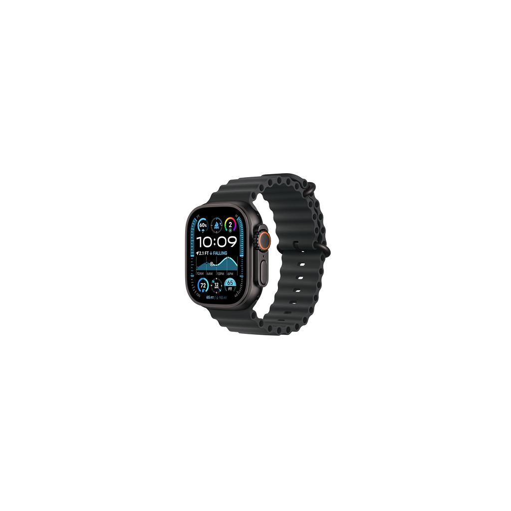 Voir photo 2 de Apple Watch Ultra 2 (2024) GPS + Cellular 49 mm - Titane Noir - Bracelet Océan Noir | Dero Apple Watch Ultra 2 (2024) GPS + Cellular 49 mm - Titane Noir - Bracelet Océan Noir Reconditionné Apple reconditionné photo 2 | Dero