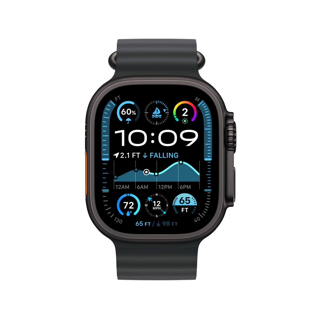 Apple Watch Ultra 2 (2024) GPS + Cellular 49 mm - Titane Noir - Bracelet Océan Noir Reconditionné Apple reconditionné disponible sur Backmarket | Dero