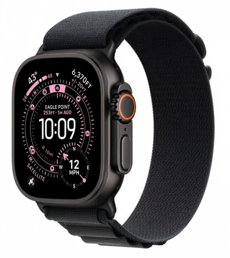 Apple Watch Ultra 2 (2024) GPS + Cellular noir Alpine Loop noir Moyenne Bon état Apple reconditionné disponible sur Refurbed | Dero