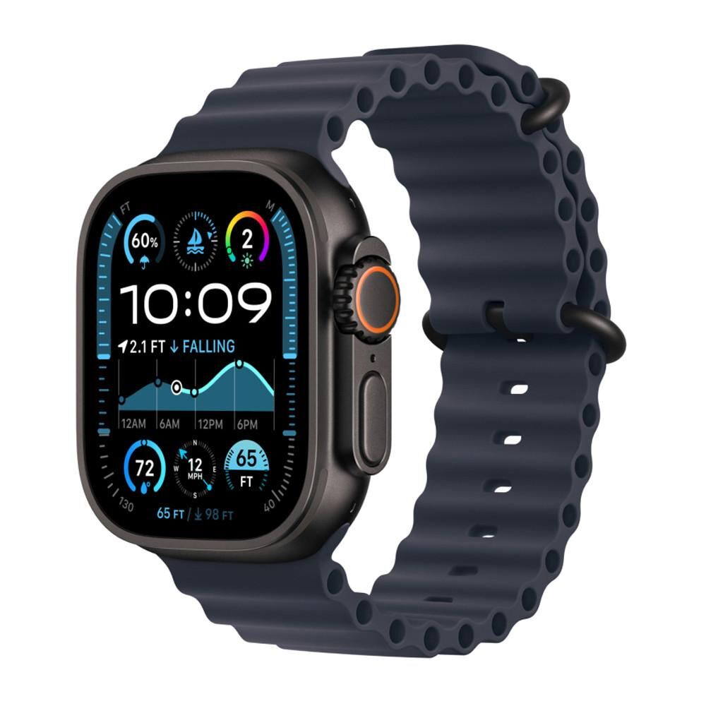 Apple Watch Ultra 2 (2024) GPS + Cellular noir Bracelet Océan bleu marine Très bon état Apple reconditionné disponible sur Refurbed | Dero
