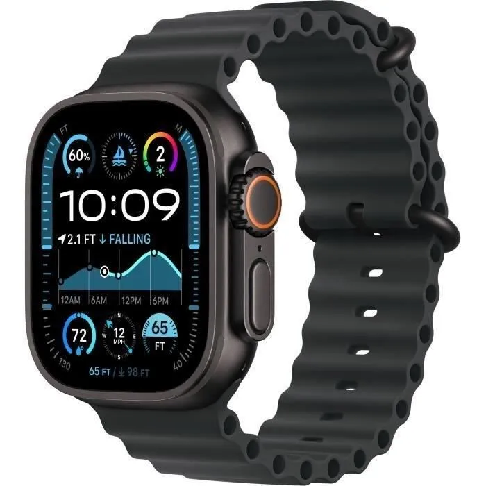 Apple Watch Ultra 2 GPS+Cellular 49mm Black Titanium - Bracelet Black Ocean Band (2024) - Reconditionné - Excellent état Reconditionné - 497,99 € Apple Watch Ultra 2 GPS+Cellular 49mm Black Titanium - Bracelet Black Ocean Band (2024) - Reconditionné - Excellent état Reconditionné Apple reconditionné disponible sur Cdiscount Seconde Vie