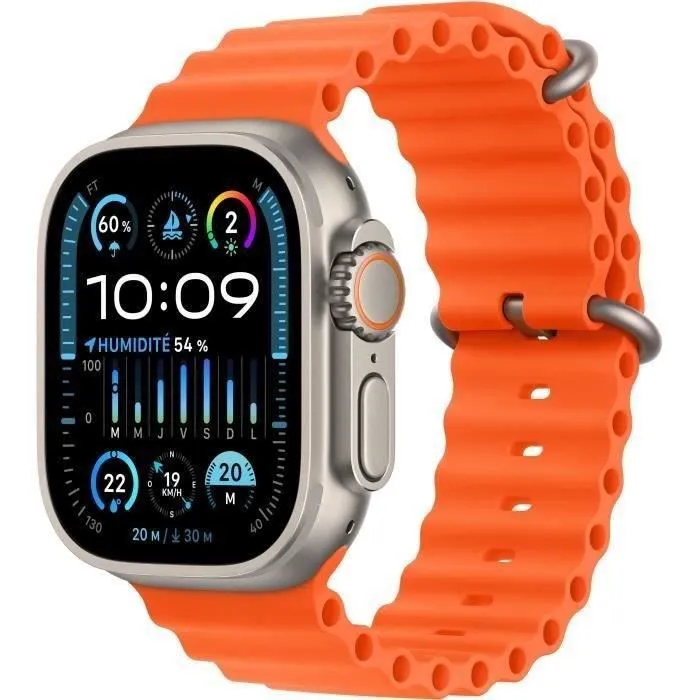 Apple Watch Ultra 2 GPS + Cellular- 49mm - Boîtier Titanium - Bracelet Orange Ocean Band (2023) - Reconditionné - Très bon état Reconditionné - 458,99 € Apple Watch Ultra 2 GPS + Cellular- 49mm - Boîtier Titanium - Bracelet Orange Ocean Band (2023) - Reconditionné - Très bon état Reconditionné Apple reconditionné disponible sur Cdiscount Seconde Vie