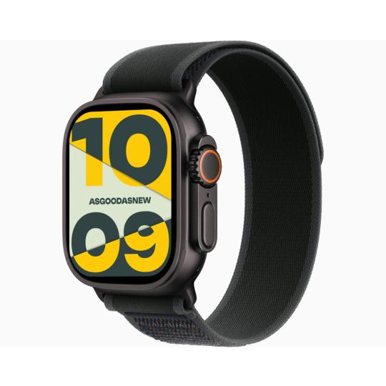 Voir photo 2 de Apple Watch Ultra 2 GPS + Cellular 49mm Titan noir Boucle Trail noir M/L - bon état | Dero Apple Watch Ultra 2 GPS + Cellular 49mm Titan noir Boucle Trail noir M/L - bon état Reconditionné Apple reconditionné photo 2 | Dero