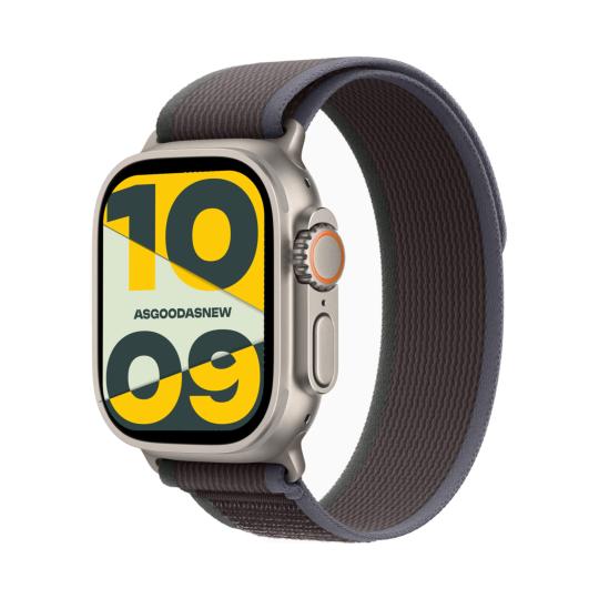 Voir photo 2 de Apple Watch Ultra 2 GPS + Cellular 49mm titane Boucle Trail bleu/noir S/M - très bon état | Dero Apple Watch Ultra 2 GPS + Cellular 49mm titane Boucle Trail bleu/noir S/M - très bon état Reconditionné Apple reconditionné photo 2 | Dero