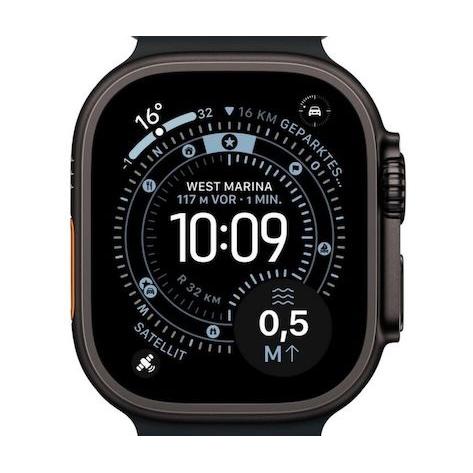 Voir photo 2 de Apple Watch Ultra 3 (2025) GPS + Cellular 49 mm - Titane Noir - Sans bracelet Sans bracelet | Dero Apple Watch Ultra 3 (2025) GPS + Cellular 49 mm - Titane Noir - Sans bracelet Sans bracelet Reconditionné Apple reconditionné photo 2 | Dero