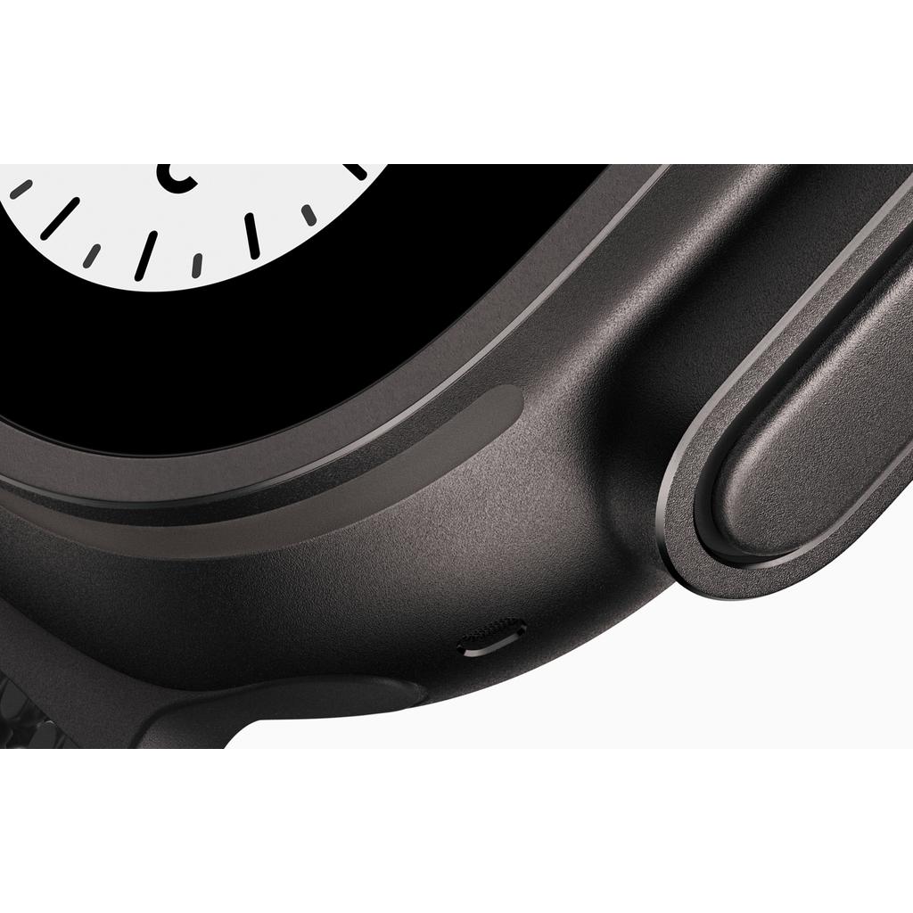 Voir photo 3 de Apple Watch Ultra 3 (2025) GPS + Cellular 49 mm - Titane Noir - Sans bracelet Sans bracelet | Dero Apple Watch Ultra 3 (2025) GPS + Cellular 49 mm - Titane Noir - Sans bracelet Sans bracelet Reconditionné Apple reconditionné photo 3 | Dero
