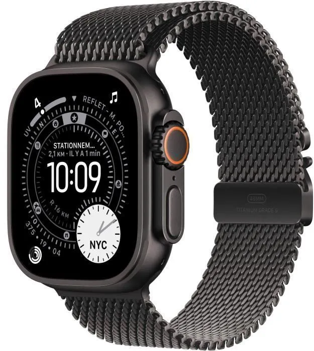 Apple Watch Ultra 3 GPS + Cellular - 49mm Black Titanium - Bracelet Milanese Loop - L (2025) - Reconditionné - Excellent état Reconditionné - 738,00 € Apple Watch Ultra 3 GPS + Cellular - 49mm Black Titanium - Bracelet Milanese Loop - L (2025) - Reconditionné - Excellent état Reconditionné Apple reconditionné disponible sur Cdiscount Seconde Vie
