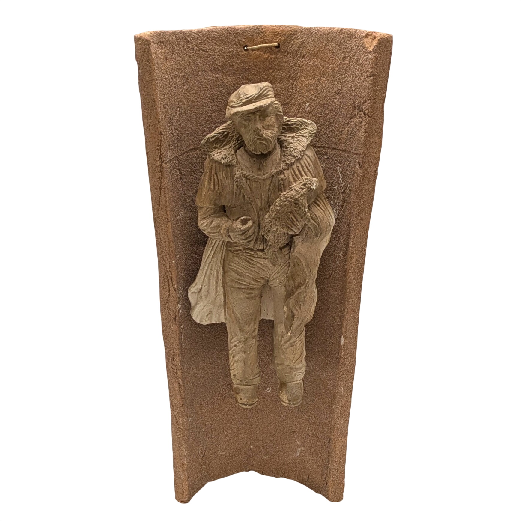 Acheter Applique murale en terre cuite avec personnage sculpté Bon état - 17,50 € Applique murale en terre cuite avec personnage sculpté Bon état reconditionné disponible sur Label Emmaüs
