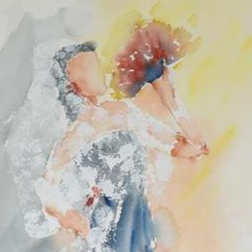 Voir photo 2 de Aquarelle de Geneviève Leroy Aquarelle de Geneviève Leroy Bon état reconditionné photo 2