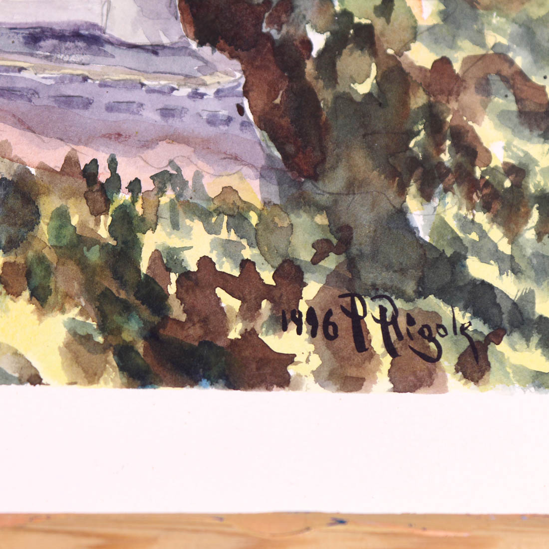 Voir photo 3 de Aquarelle "Neuschwanstein" Aquarelle "Neuschwanstein" Bon état reconditionné photo 3