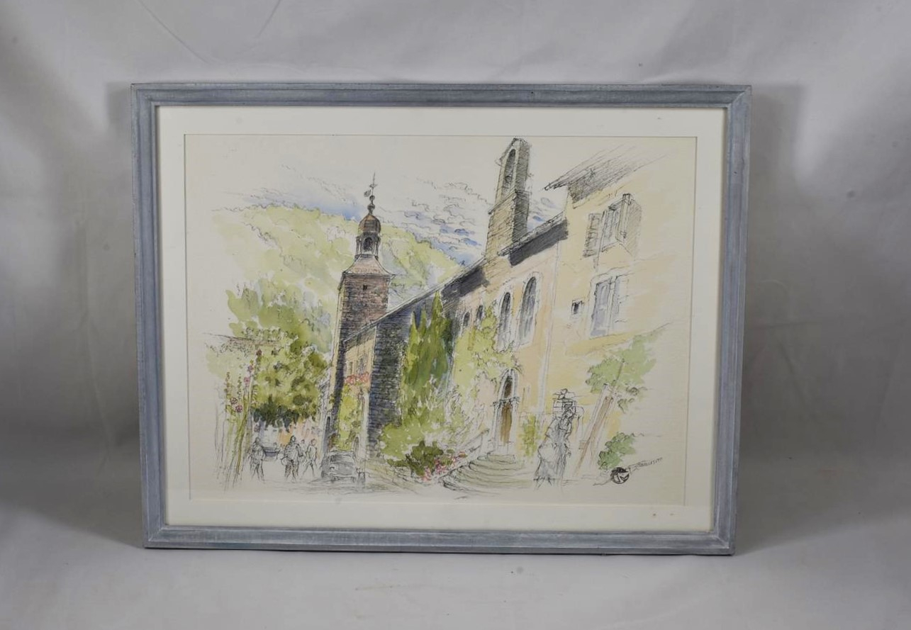 Aquarelle sur feuille canson de l'artiste Jean-Marie Gaillat Bon état - 37,50 € Aquarelle sur feuille canson de l'artiste Jean-Marie Gaillat Bon état reconditionné disponible sur Label Emmaüs