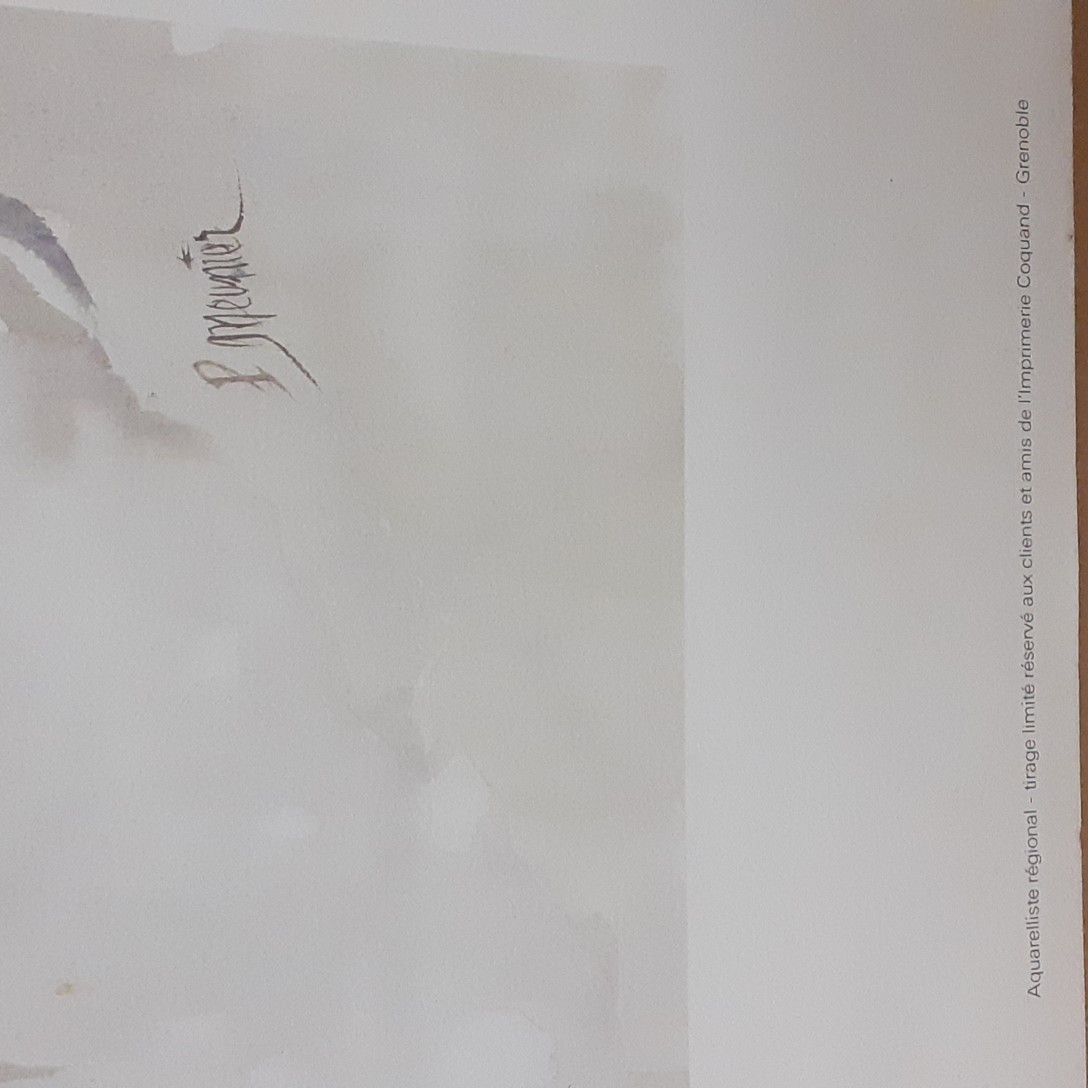 Voir photo 5 de Aquarelle sur papier velin-vieil homme au bord de la mer signé P. Meunier Aquarelle sur papier velin-vieil homme au bord de la mer signé P. Meunier Bon état reconditionné photo 5