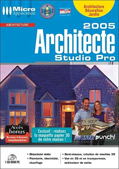 Acheter Architecte Studio Pro 2005 État correct - 16,00 € Architecte Studio Pro 2005 État correct Avanquest reconditionné disponible sur Fnac