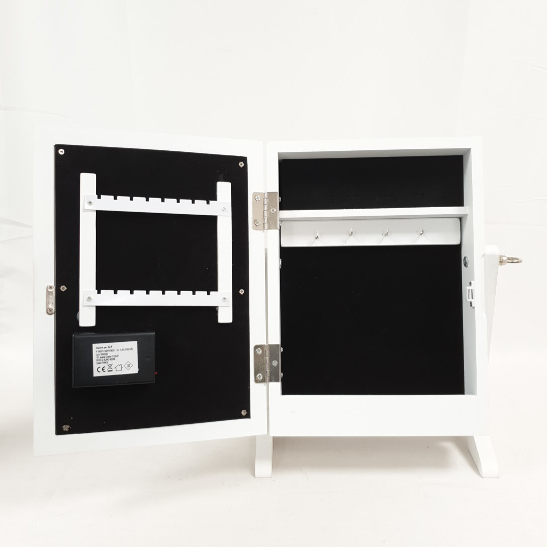 Voir photo 3 de armoire porte clefs sur pieds + miroir armoire porte clefs sur pieds + miroir État correct reconditionné photo 3