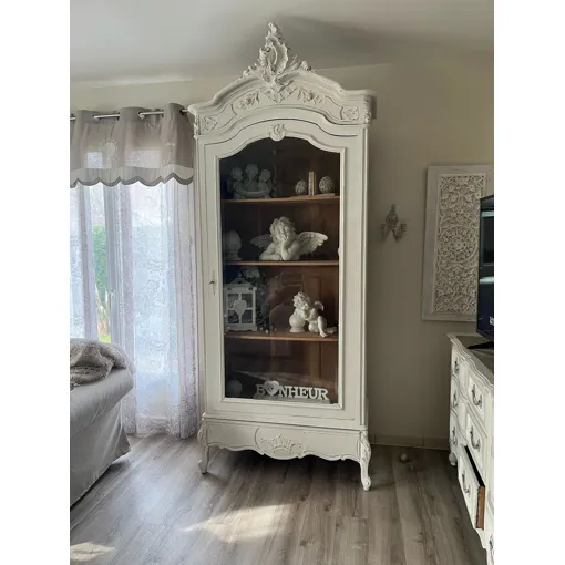 Armoire Rocaille Style Louis Xv Vitre Biseautée occasion - 400,00 € Armoire Rocaille Style Louis Xv Vitre Biseautée occasion reconditionné disponible sur Rakuten