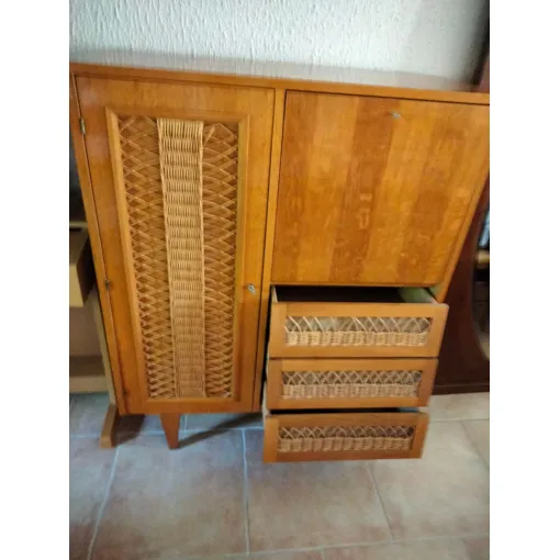 Armoire Vintage 1 Porte 3 Tiroirs Et 1 Demi Porte Secrétaire Bon état reconditionné disponible sur Rakuten