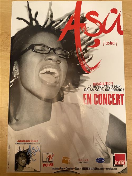 Asa - En concert - 40x60cm - Affiche État correct N/A reconditionné disponible sur Fnac