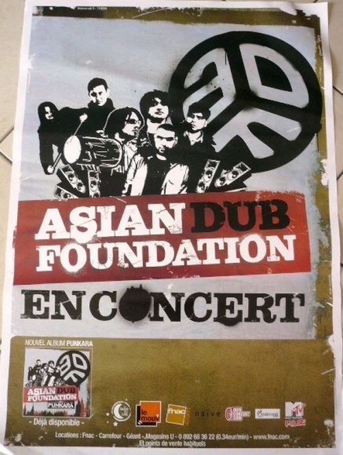Asian Dub Foundation - 70x100 cm - AFFICHE / POSTER État correct N/A reconditionné disponible sur Fnac