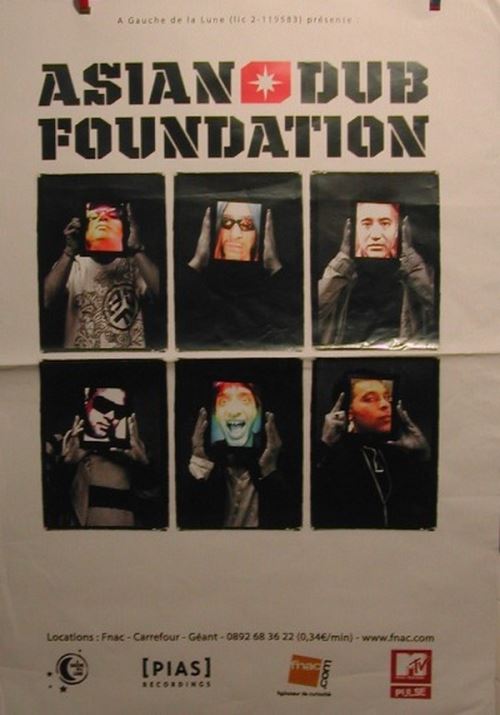 Asian Dub Foundation - 70x100 cm - AFFICHE / POSTER État correct reconditionné disponible sur Fnac