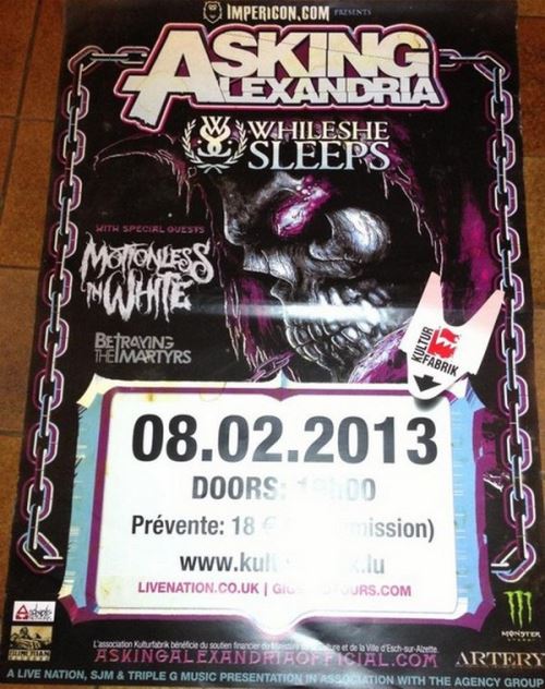 Asking Alexandria - 60x80 cm - AFFICHE / POSTER État correct N/A reconditionné disponible sur Fnac