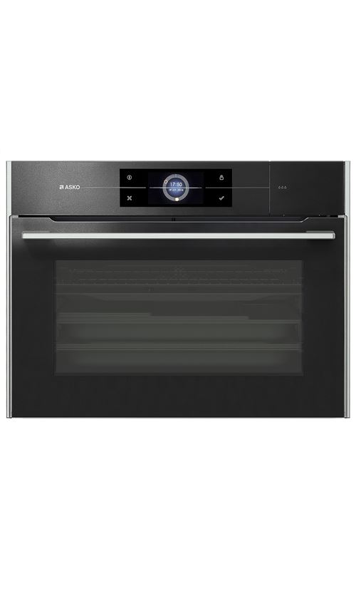 ASKO Elements OCS8478G - Four - encastrable - niche - largeur : 56 cm - profondeur : 55 cm - hauteur : 45 cm - avec système auto-nettoyant - classe A+ - noir doux État correct Asko reconditionné disponible sur Fnac