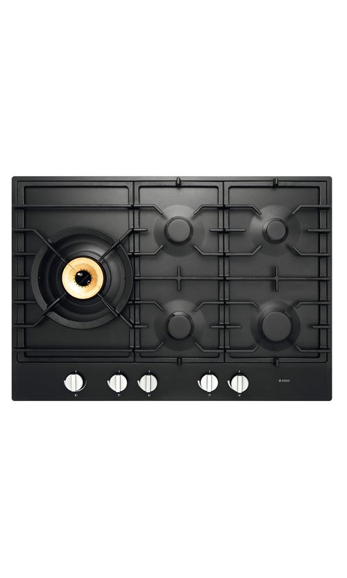 ASKO HG1776AB - Table de cuisson au gaz - 5 plaques de cuisson - Niche - largeur : 56 cm - profondeur : 49 cm - noir graphite mat État correct reconditionné disponible sur Fnac