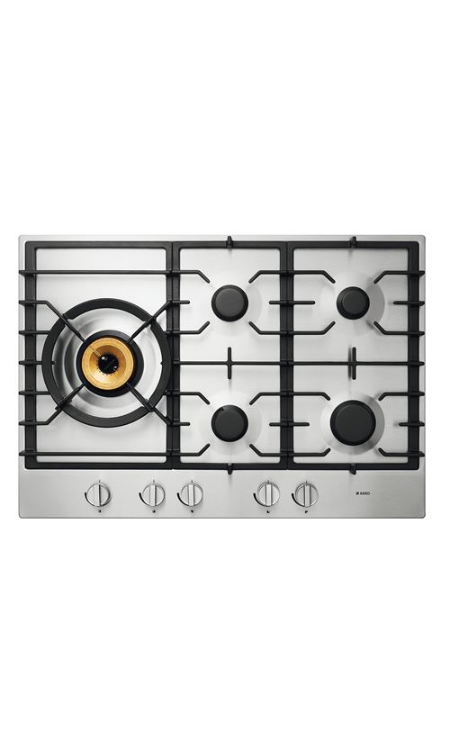 ASKO HG1776SB - Table de cuisson au gaz - 5 plaques de cuisson - Niche - largeur : 56 cm - profondeur : 49 cm - acier inoxydable État correct Asko reconditionné disponible sur Fnac | Dero