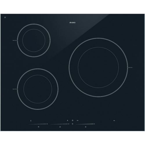 ASKO HI1633G - Table de cuisson à induction - 3 plaques de cuisson - Niche - largeur : 56 cm - profondeur : 49 cm - noir État correct Asko reconditionné disponible sur Fnac
