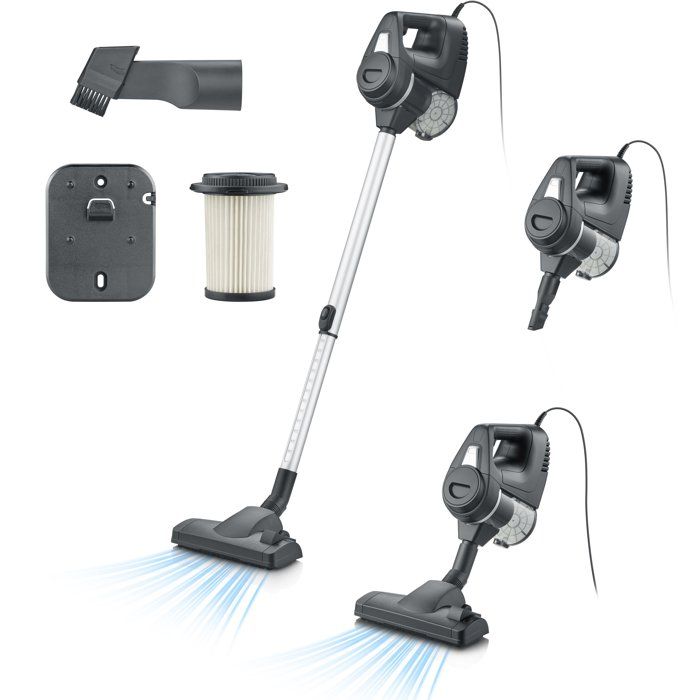 Aspirateur balai filaire - CY7080 - 19 000 Pa - 500 ml - Câble 6 m - Noir - Excellent état Parfait état reconditionné disponible sur Pixmania