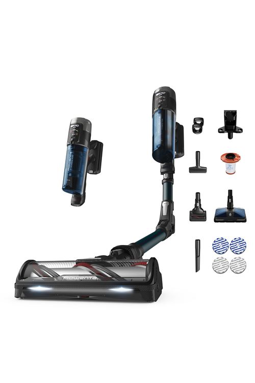 Aspirateur balai laveur sans fil Rowenta X-Force Flex 13.60 Animaux RH9AD1WO 380 W Bleu État correct Rowenta reconditionné disponible sur Fnac